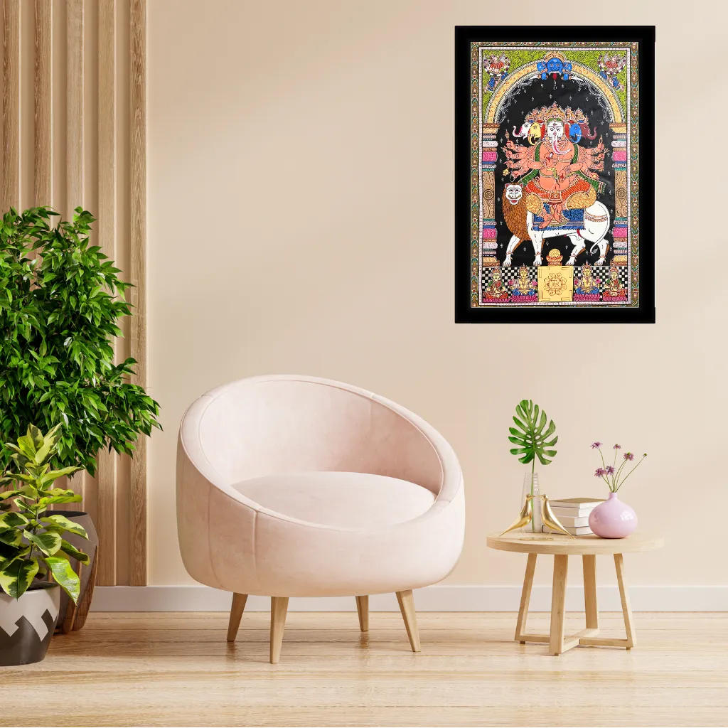 Pattachitra Painting | Panchmukhi Ganesh / Vaastu Ganesh