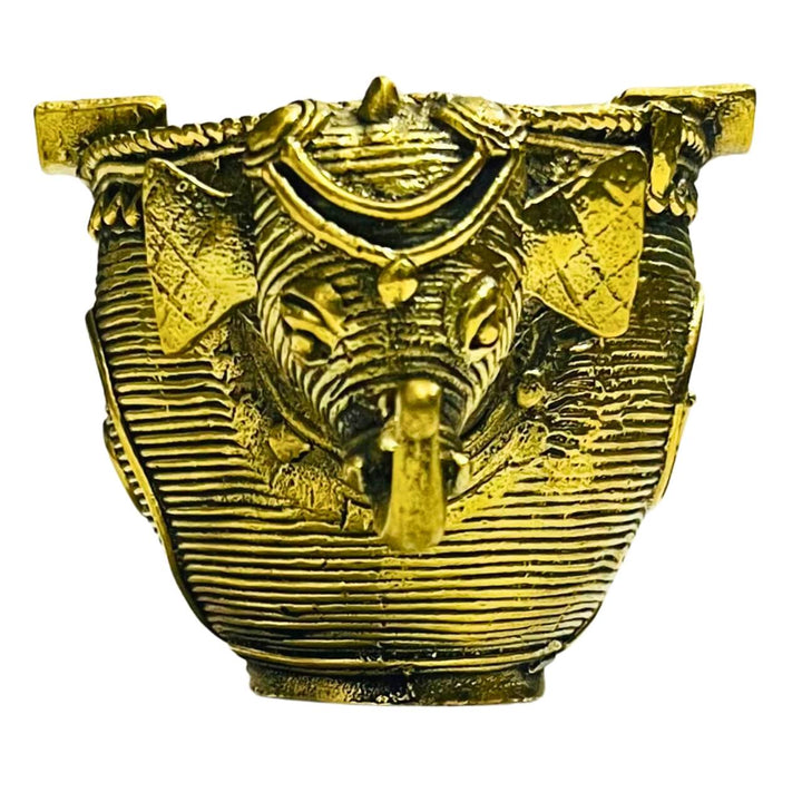 Handmade Dhokra (Bell Metal) Elephant Ashtray - Taalapatra