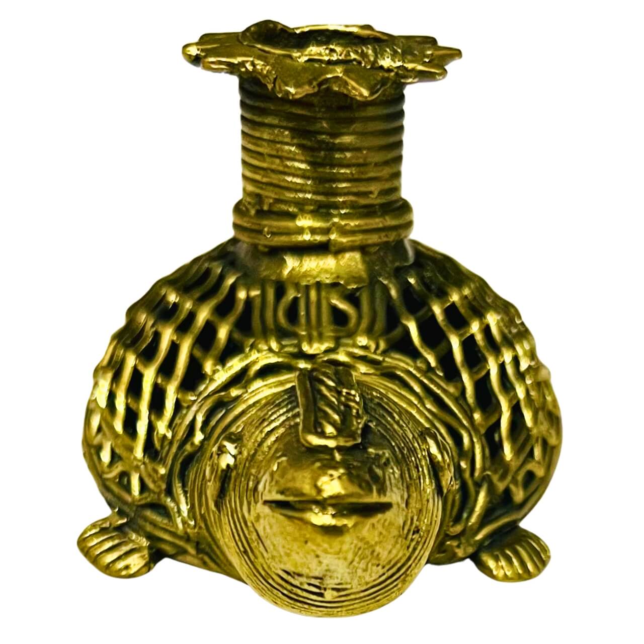 Handmade Dhokra (Bell Metal) Turtle Candle Stand - Taalapatra Vibes