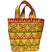 Handwoven Golden Grass | Hand Bag - Multi Design (Flexible Loop Handle) - Taalapatra Vibes