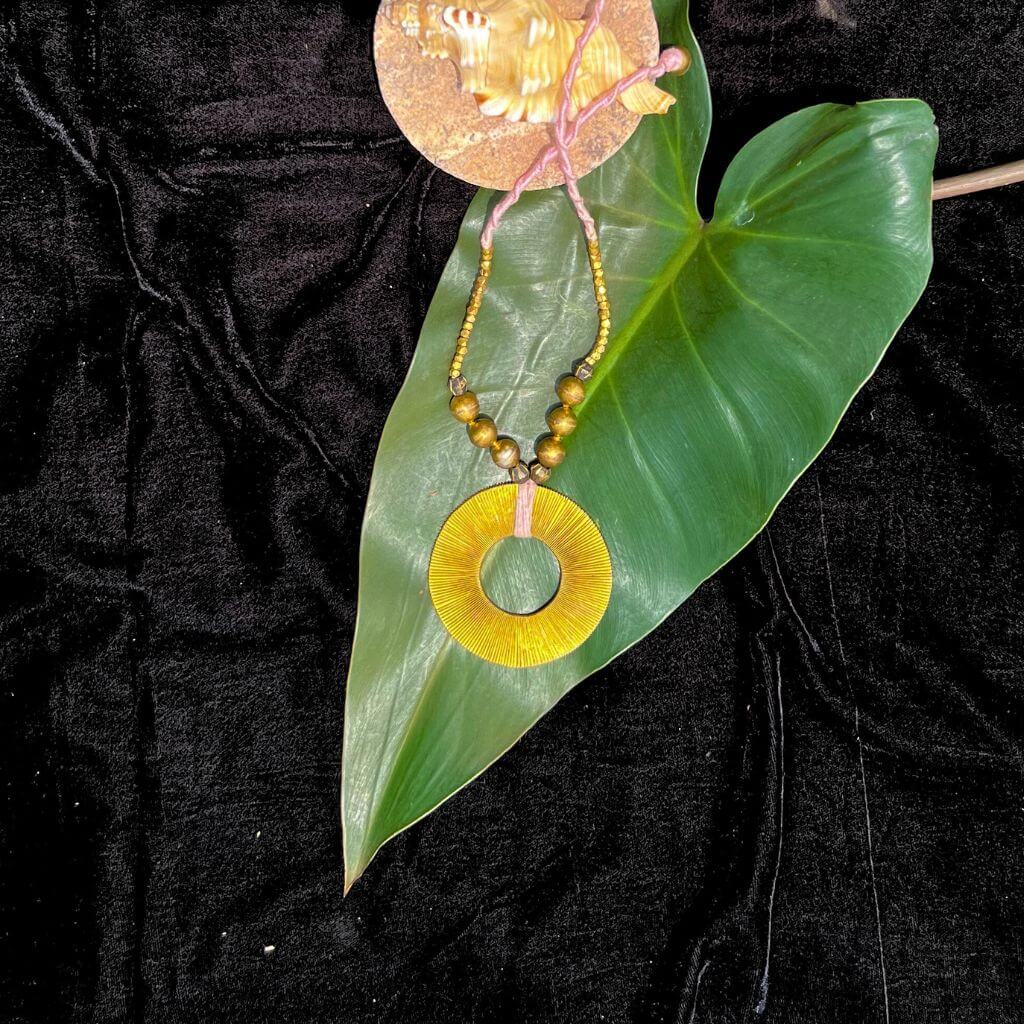 Taalapatra Tribal Jewellery | Dhokra (Brass) Necklace