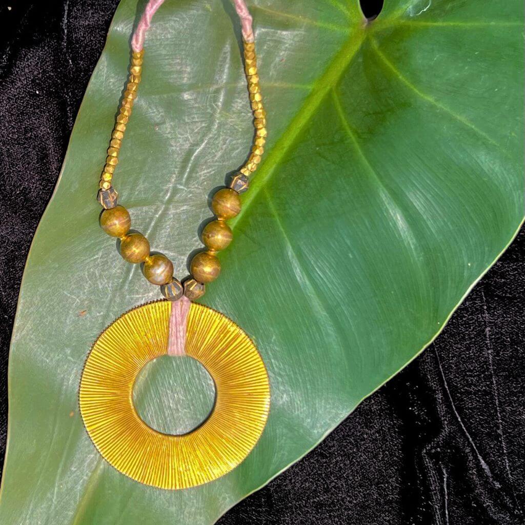 Taalapatra Tribal Jewellery | Dhokra (Brass) Necklace
