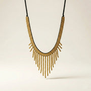 Tribal Jewellery | Choker Dhokra (Brass) Necklace | Gajagamini - 1 - Taalapatra Vibes