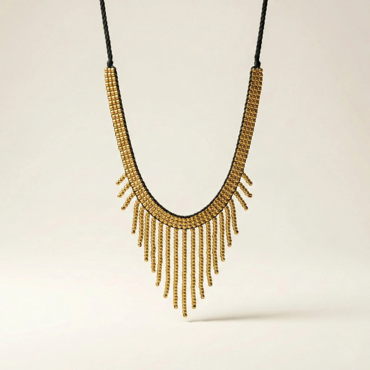 Tribal Jewellery | Choker Dhokra (Brass) Necklace | Gajagamini - 1 - Taalapatra Vibes