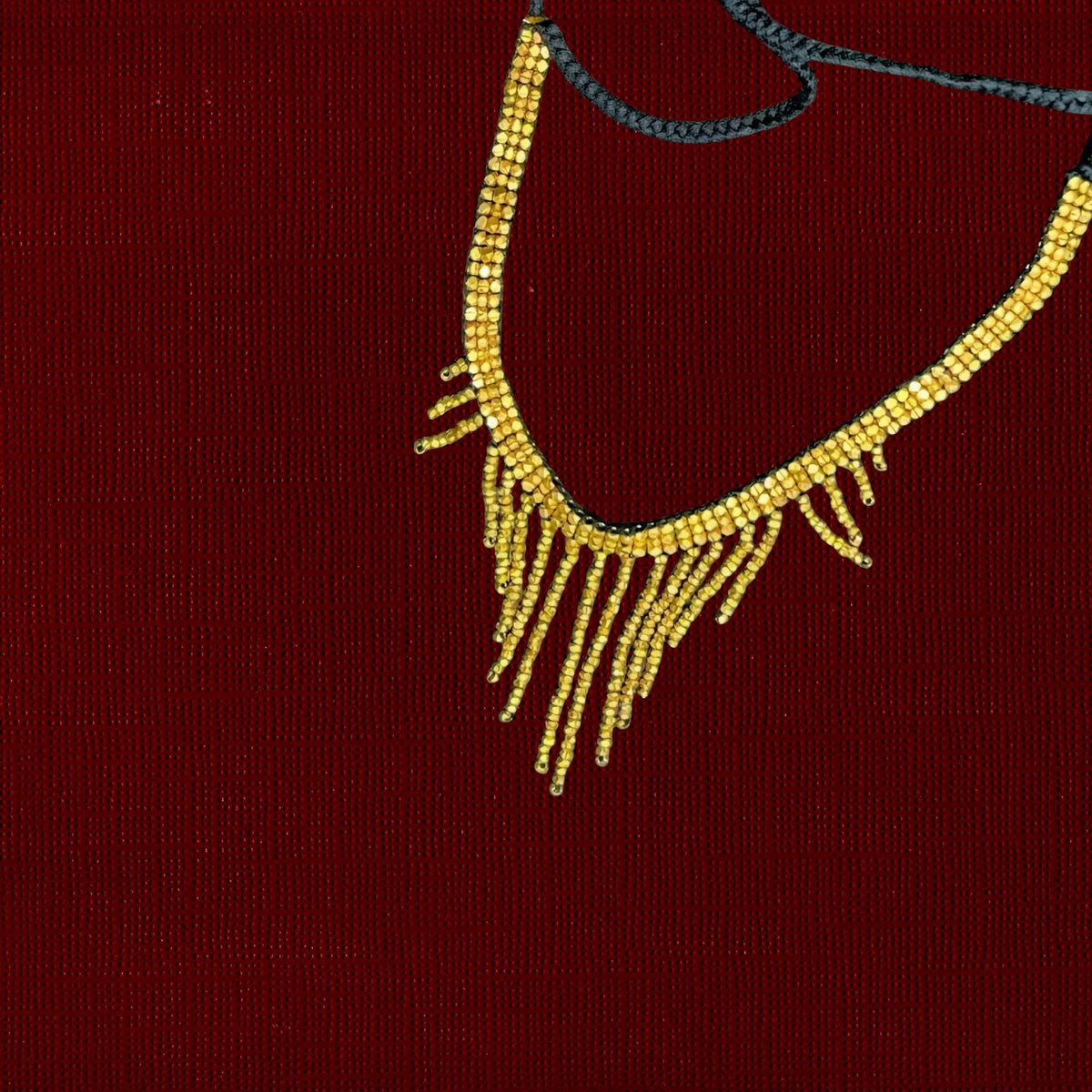Tribal Jewellery | Choker Dhokra (Brass) Necklace | Gajagamini - 1 - Taalapatra Vibes