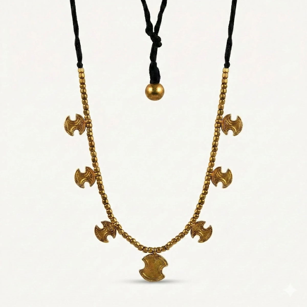 Tribal Jewellery | Dhokra (Brass) Necklace | Gajagamini - 6 - Taalapatra Vibes