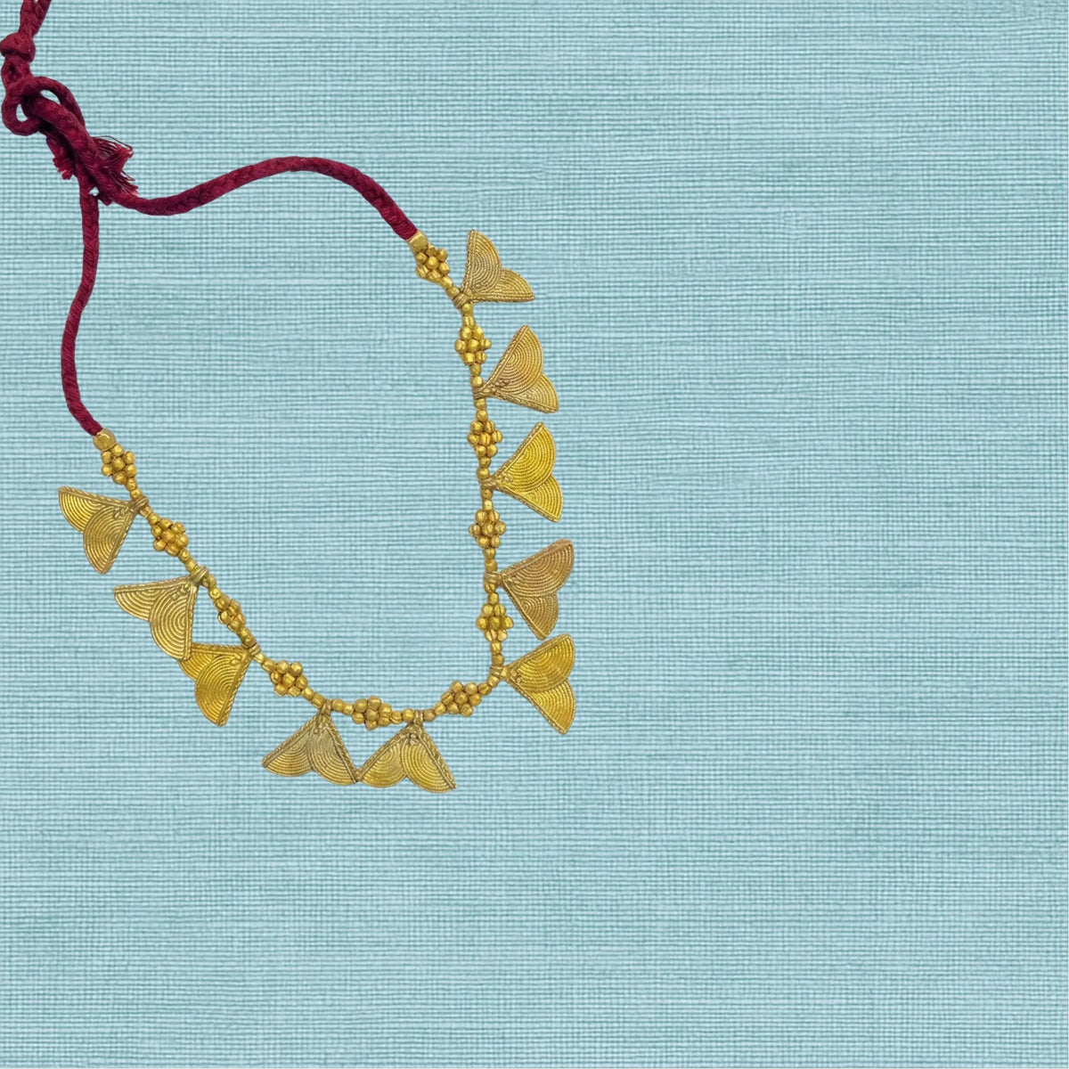 Tribal Jewellery | Dhokra (Brass) Necklace | Gajagamini - 7 - Taalapatra Vibes