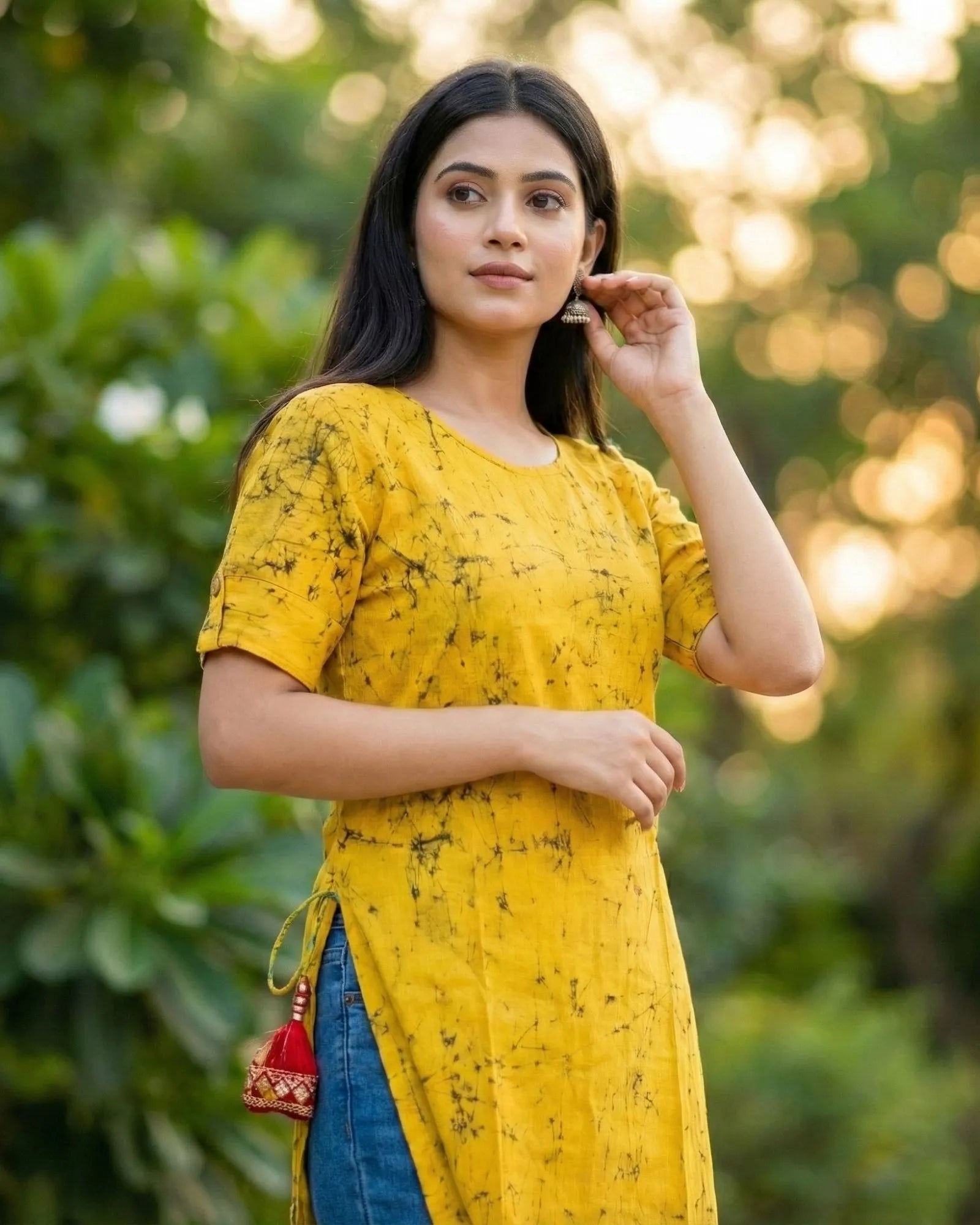 Taalapatra - Yellow A-Line Kurti