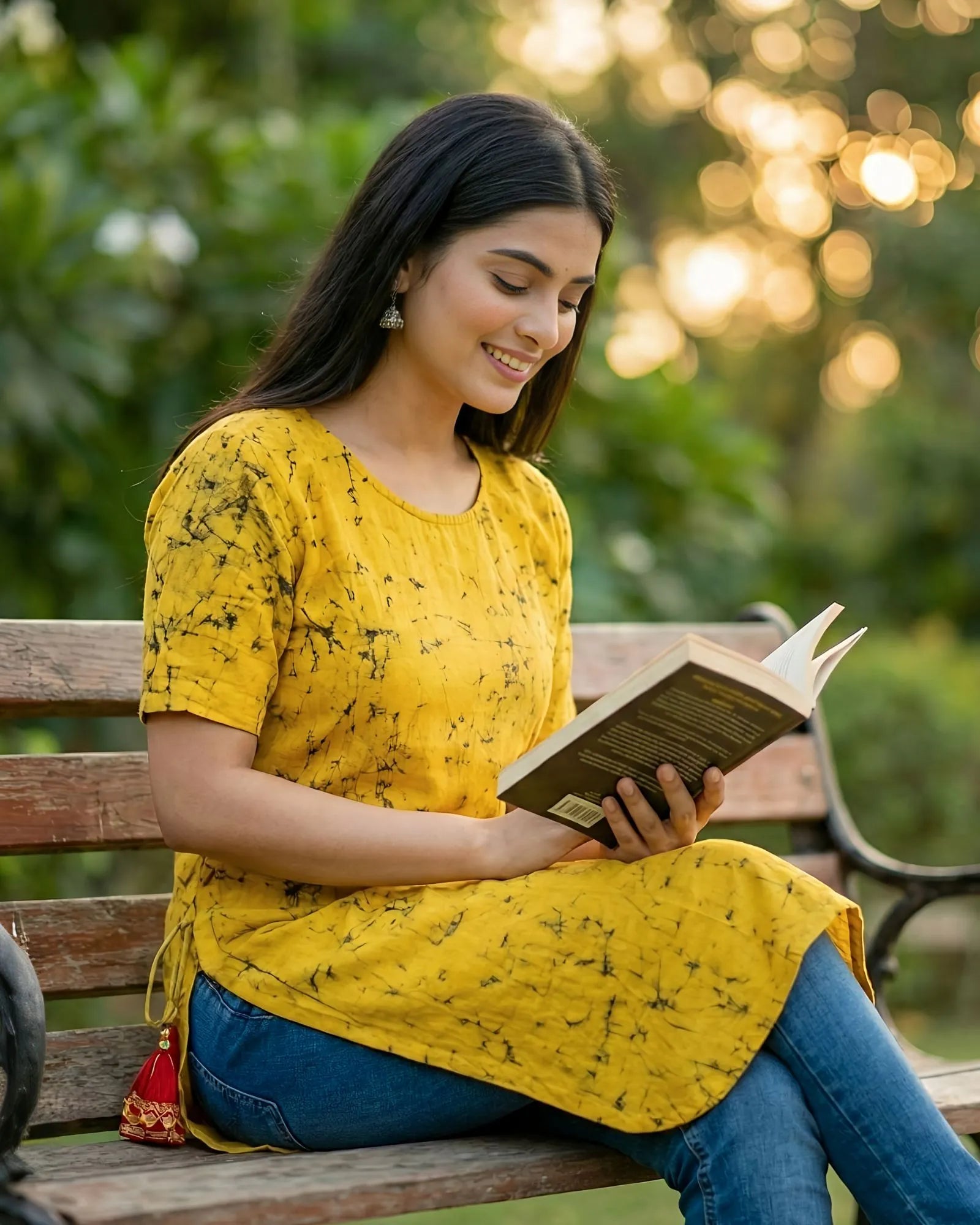 Taalapatra - Yellow A-Line Kurti