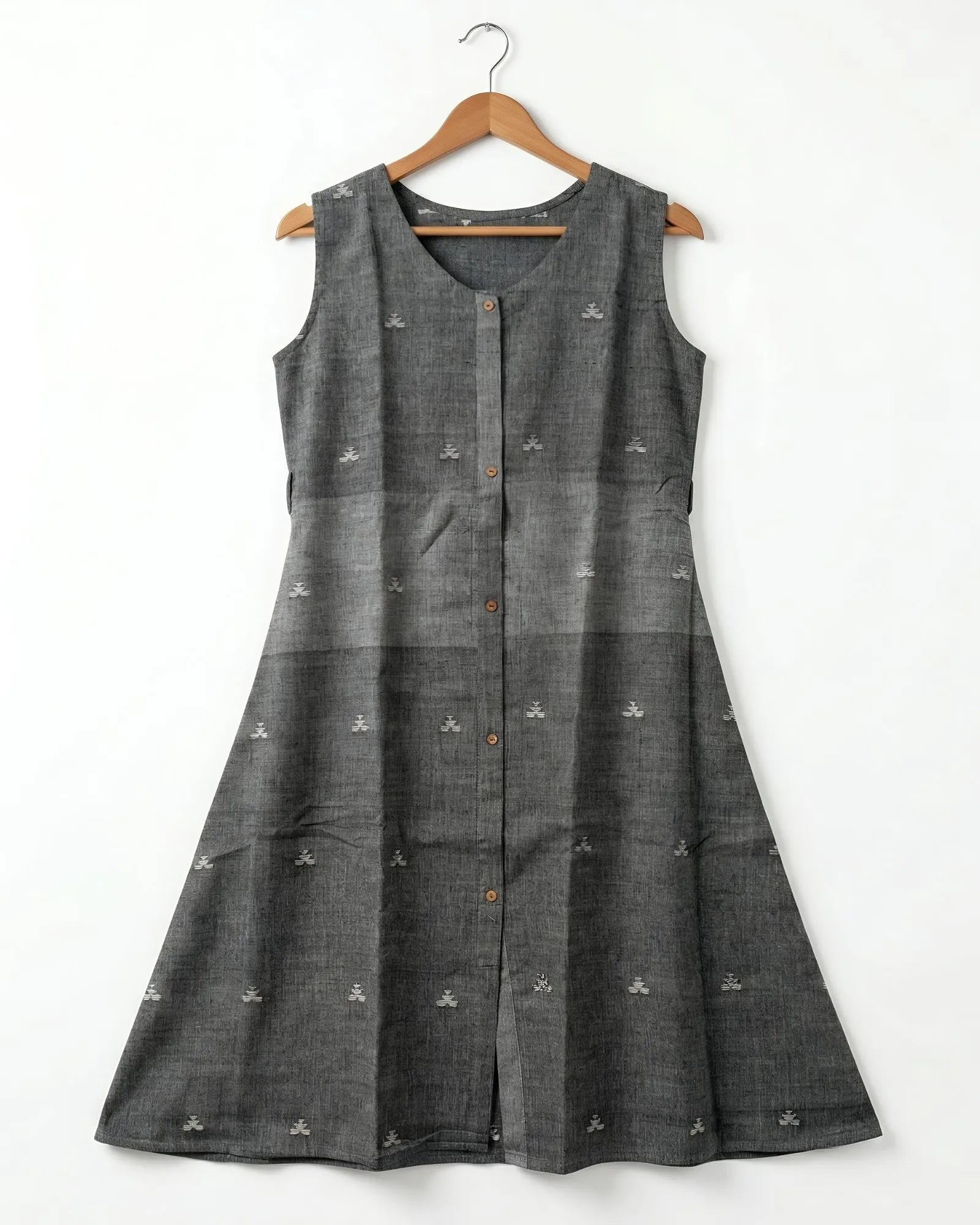 Taalapatra - Grey Long Dress Kurta