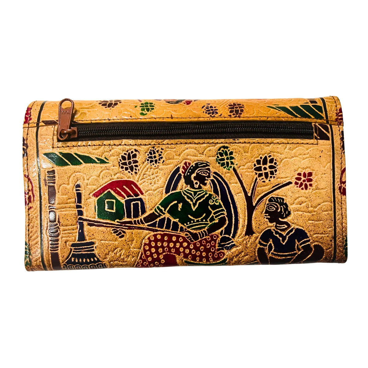 Leather Hand Bag | Village Design 4 - Shades of Coffee