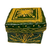 Lacquer with Bamboo Vanity Box - Medium (Green) - Taalapatra Vibes