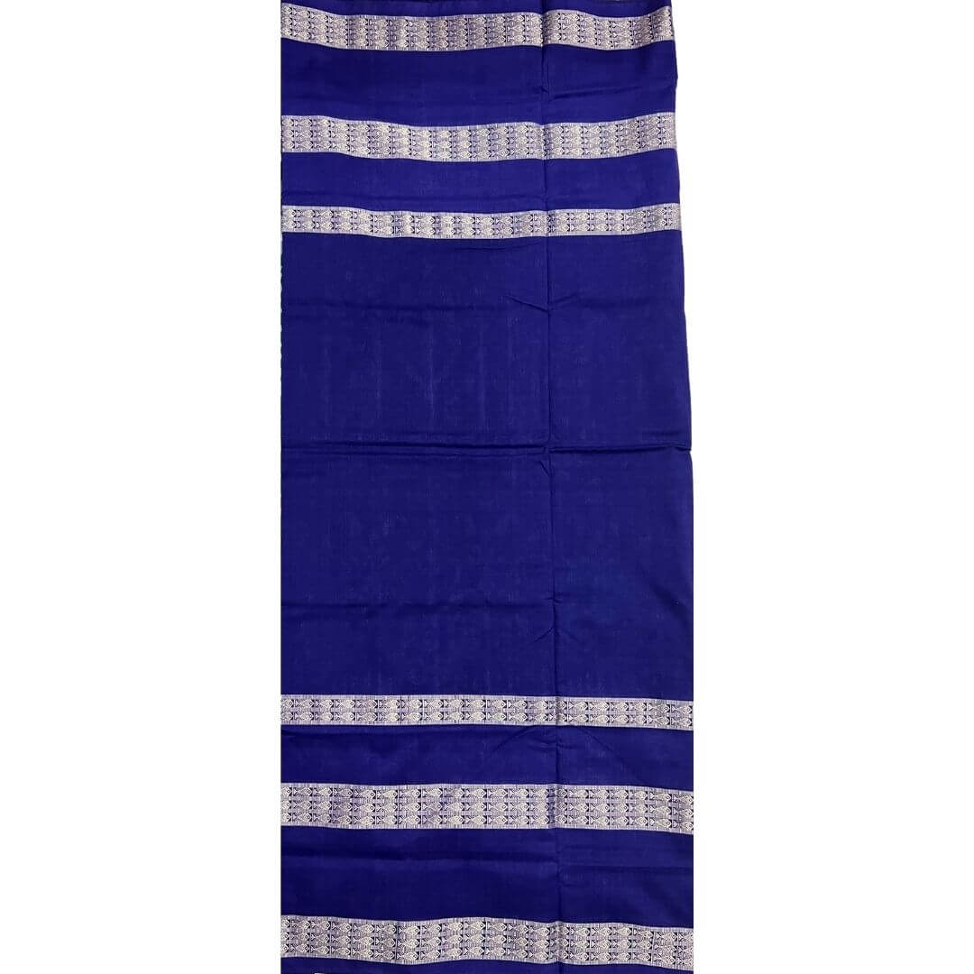 Handwoven Pure Cotton | Sambalpuri Saree - Peacock Green Colour - Taalapatra Vibes