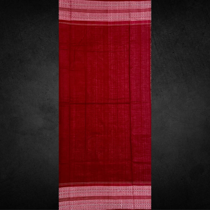 Handwoven Pure Cotton | Sambalpuri Saree - Light Grey Mix Colour - Taalapatra