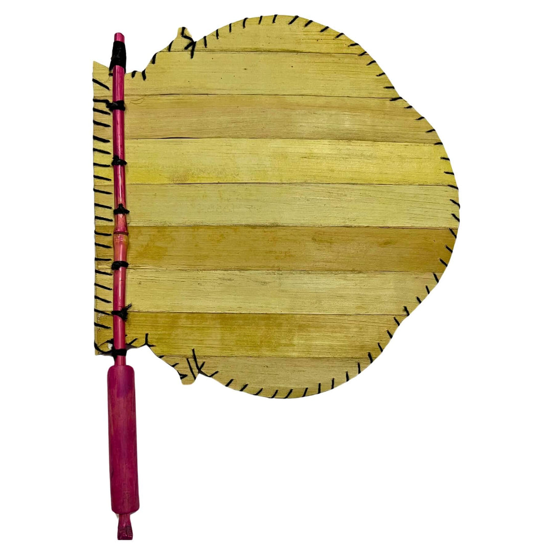 Palm Leaf Hand Fan | Pattachitra Art - Dancing Lord Krishna - Taalapatra