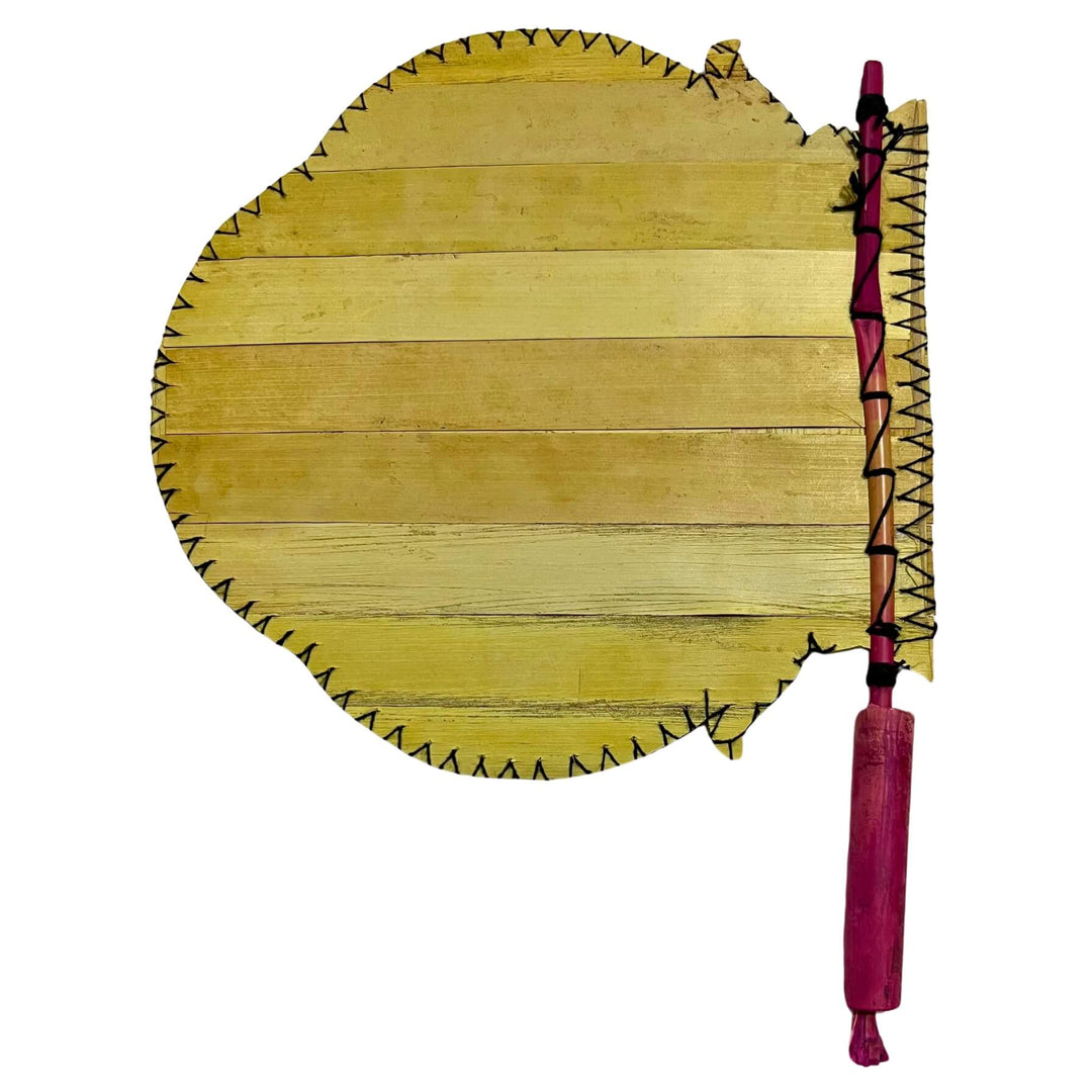 Palm Leaf Hand Fan | Pattachitra Art - Dancing Woman (Design 2) - Taalapatra