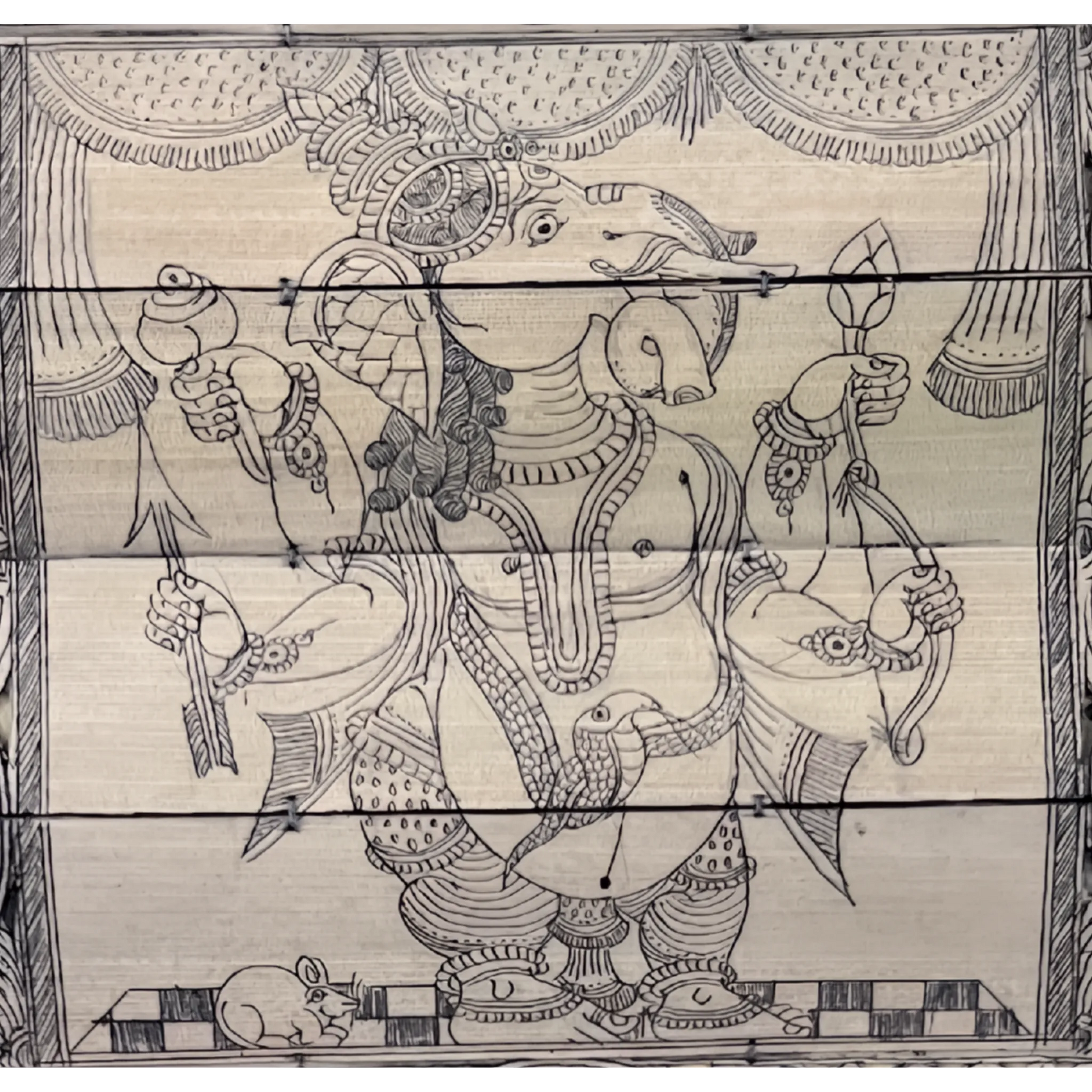 Lord Ganesha with Vishnu Avataras
