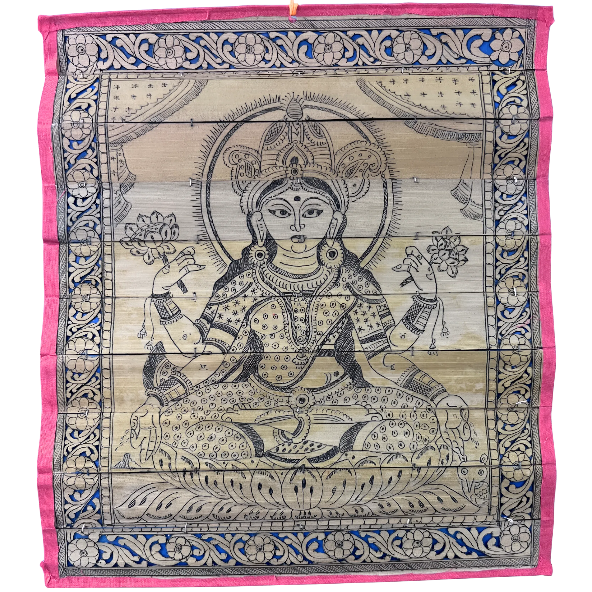 Goddess Maha Laxmi - Pattachitra Wall Hanging