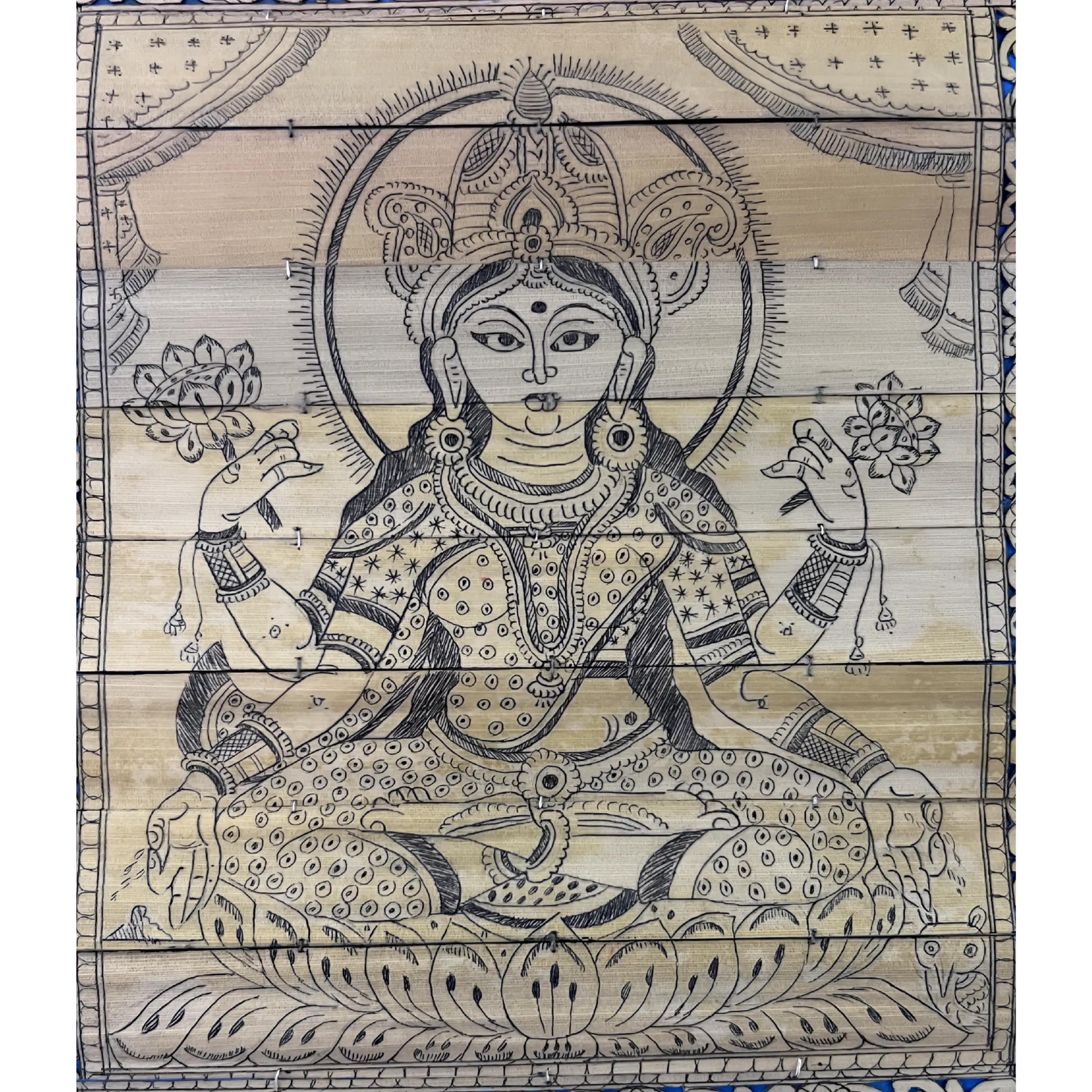 Goddess Maha Laxmi - Pattachitra Wall Hanging