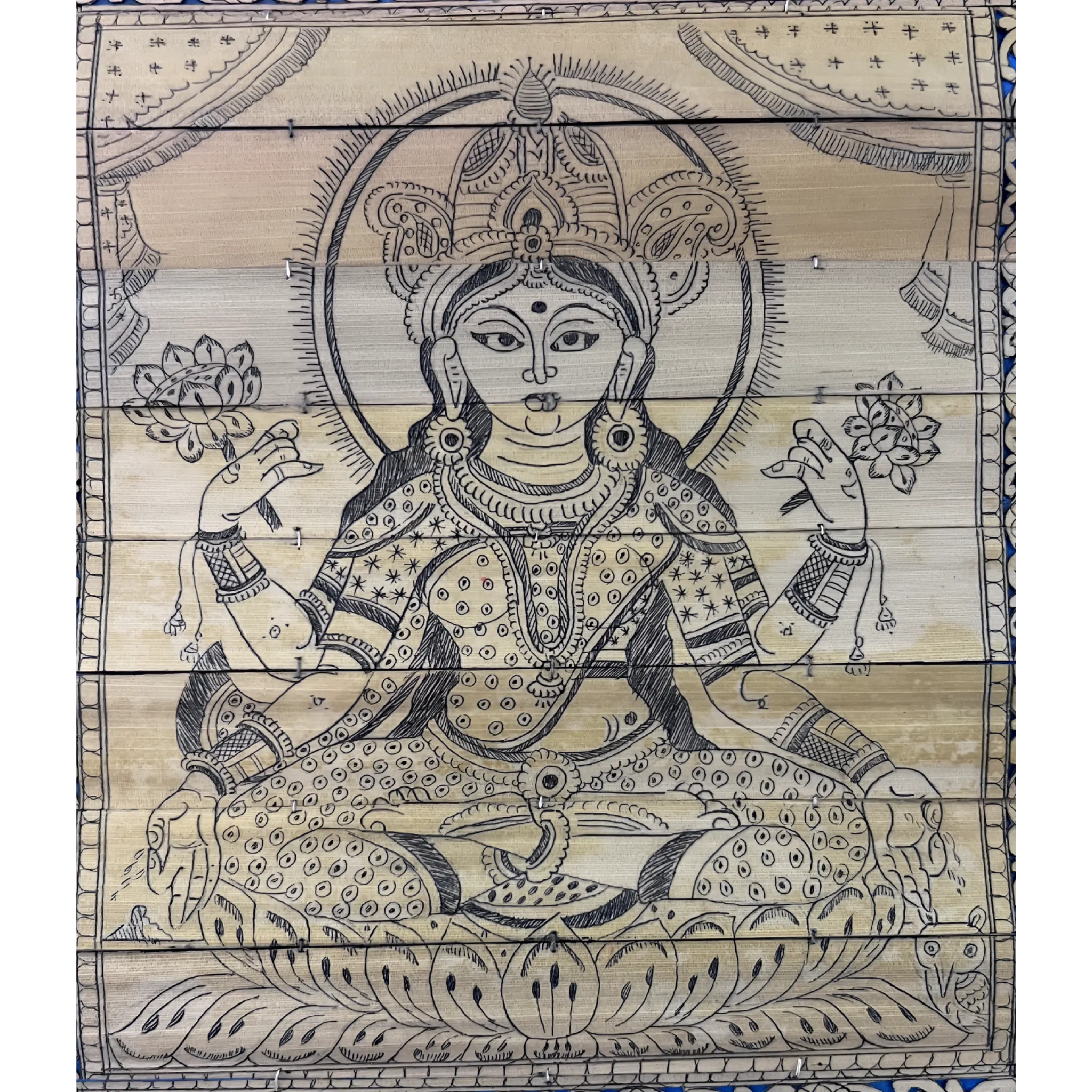 Goddess Maha Laxmi - Pattachitra Wall Hanging