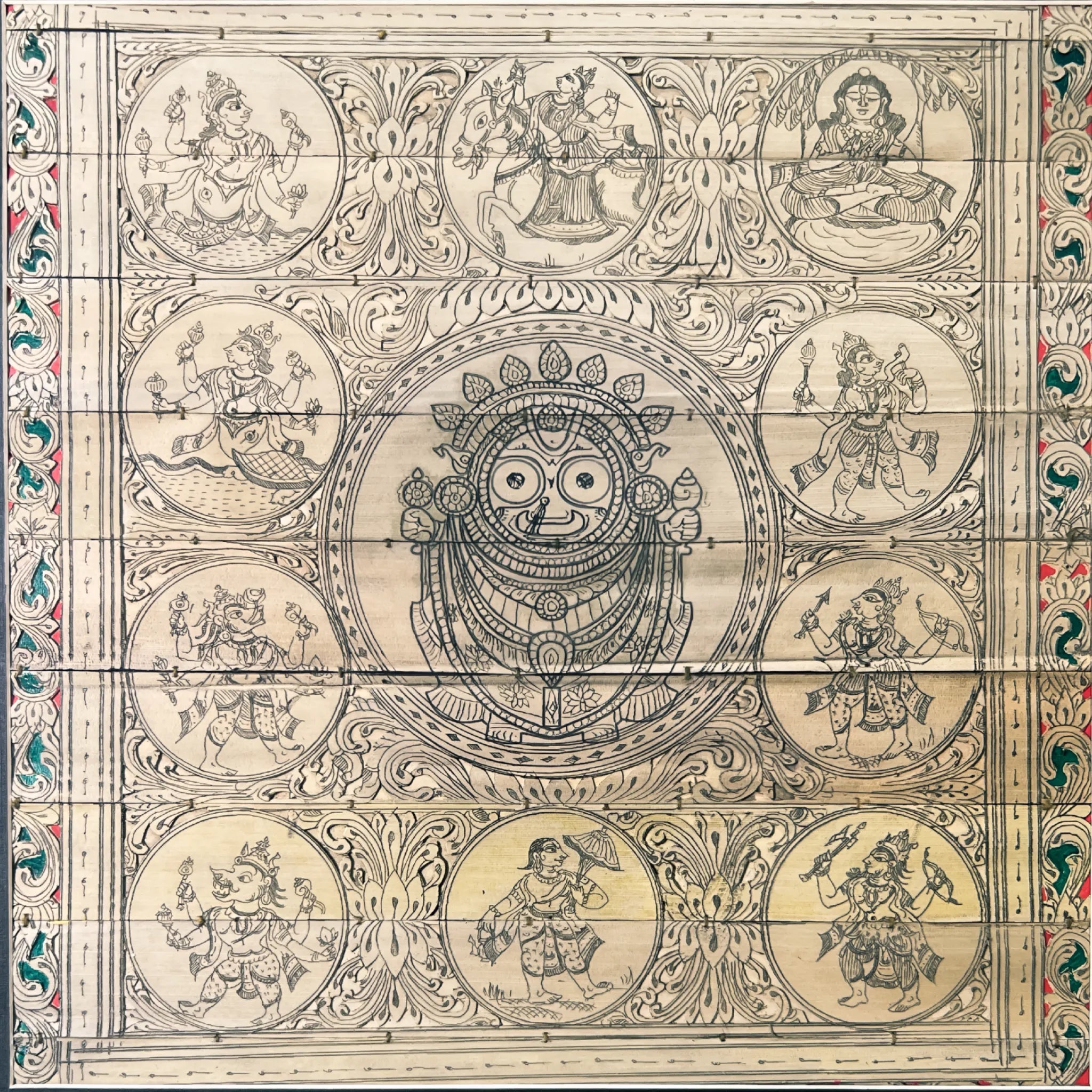 Lord Jagannath with Vishnu Dasavataras