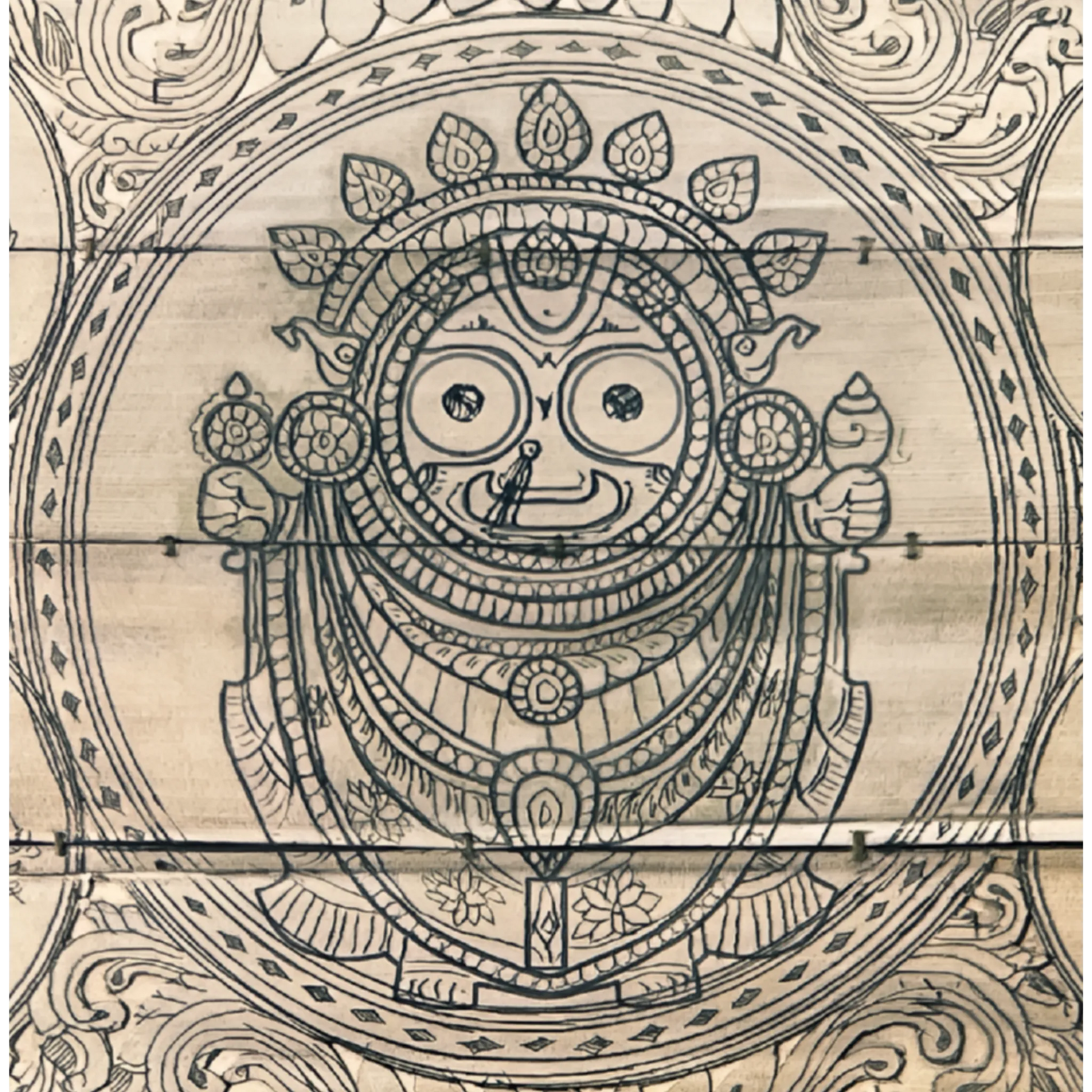 Lord Jagannath with Vishnu Dasavataras