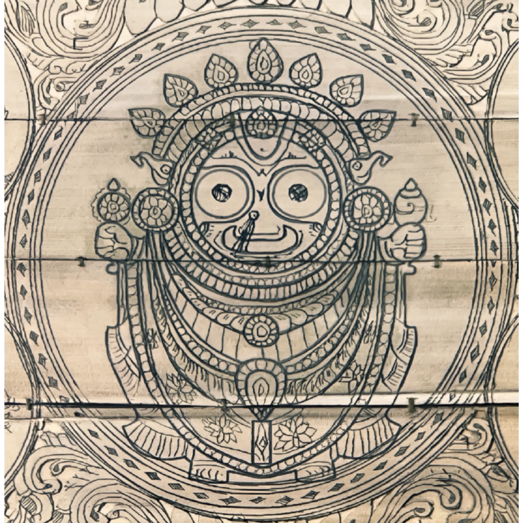 Lord Jagannath with Vishnu Dasavataras