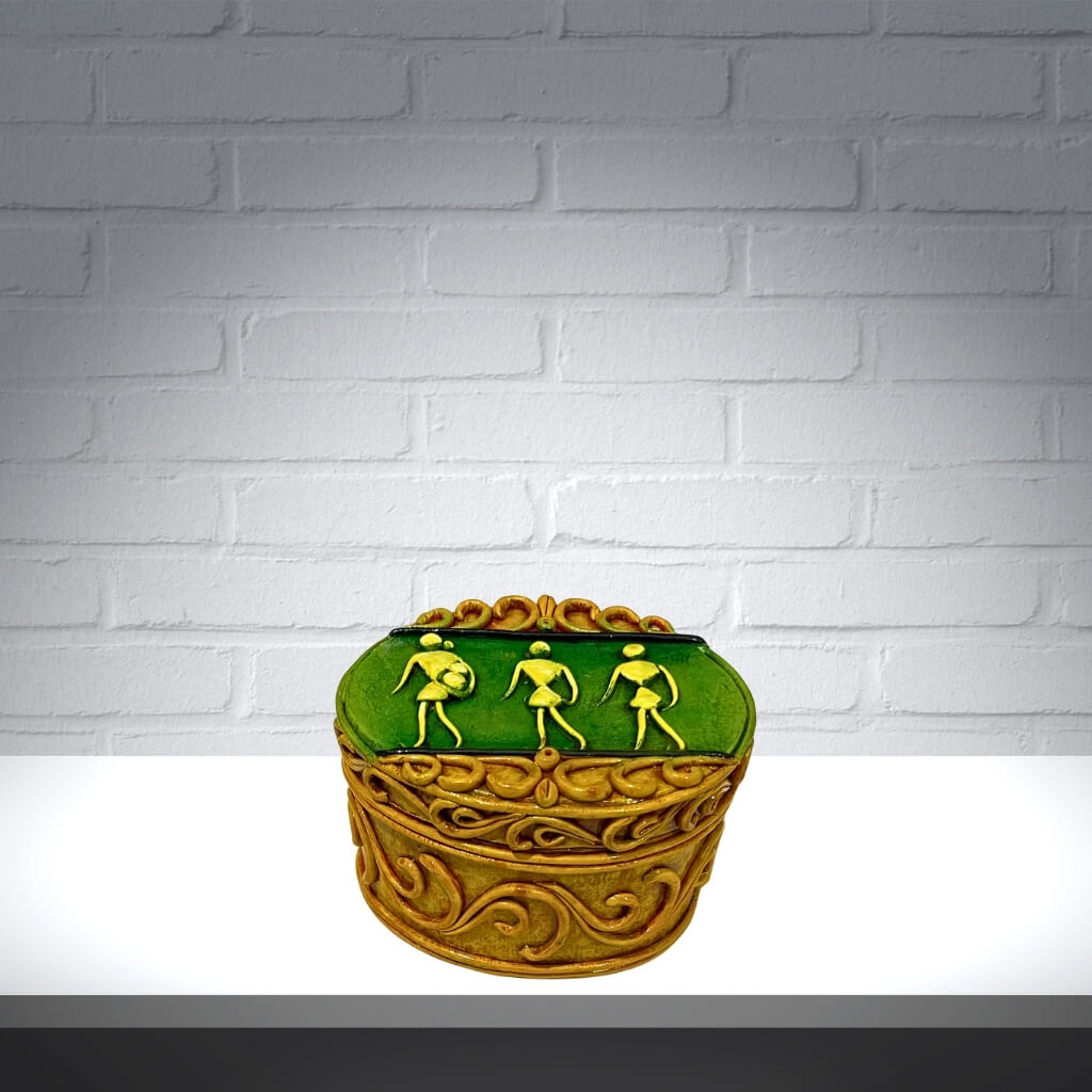 Paper Mache | Utility / Storage Box (Oval) - Taalapatra Vibes