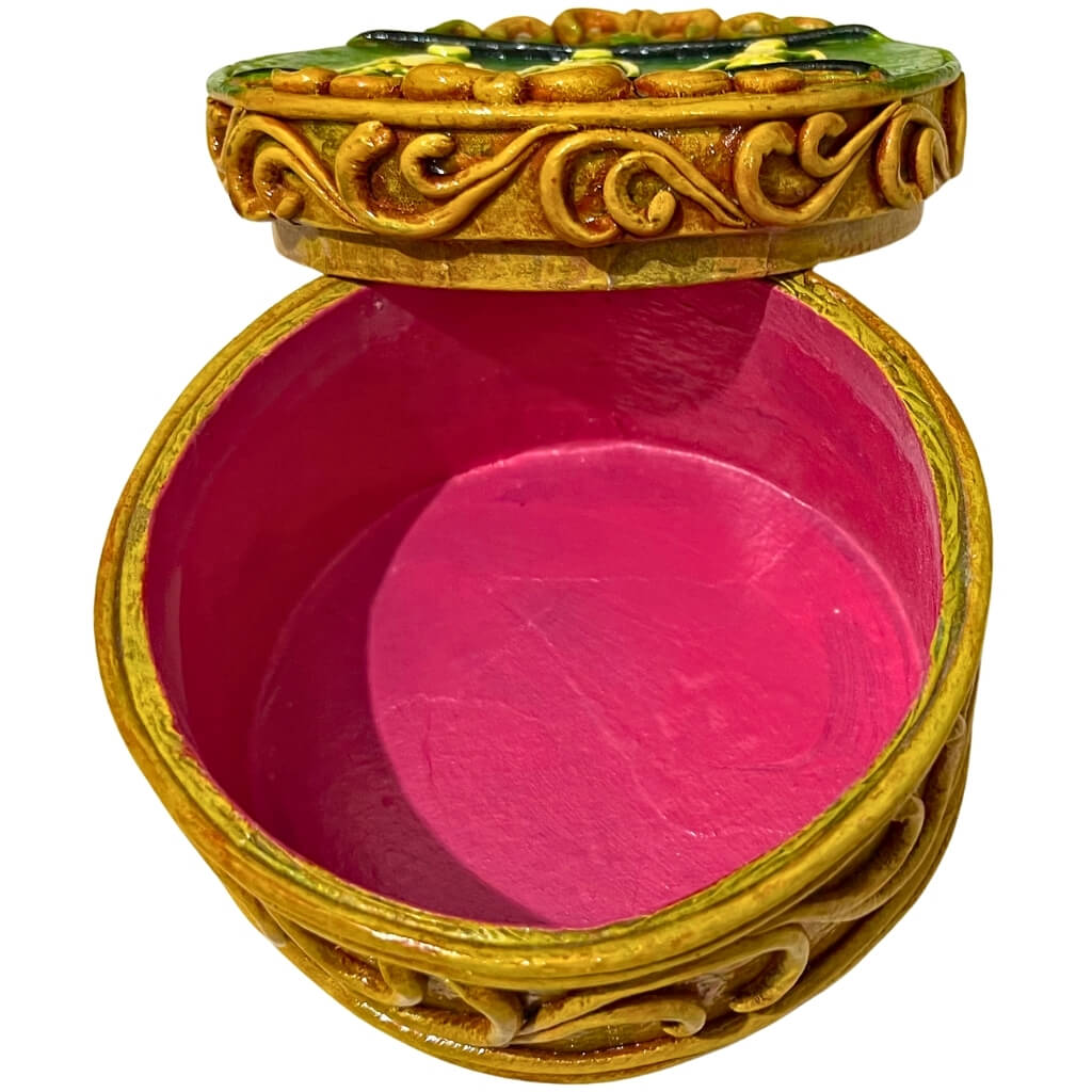 Paper Mache | Utility / Storage Box (Round) - Taalapatra Vibes