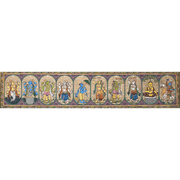 Pattachitra Painting | Shree Vishnu Dasavataar (Large Canvas) - UNFRAMED - Taalapatra Vibes