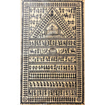 Pattachitra Painting | Saura Tribal Artwork - Monochrome (Medium Canvas) - UNFRAMED - Taalapatra Vibes