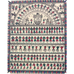 Pattachitra Painting | Saura Tribal Artwork (Baby Small Canvas) - UNFRAMED - Taalapatra Vibes