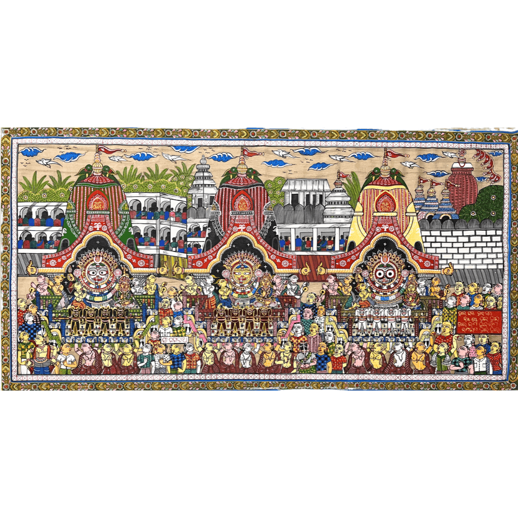 Pattachitra Painting | Shri Jagannath Rath Yatra - UNFRAMED - Taalapatra