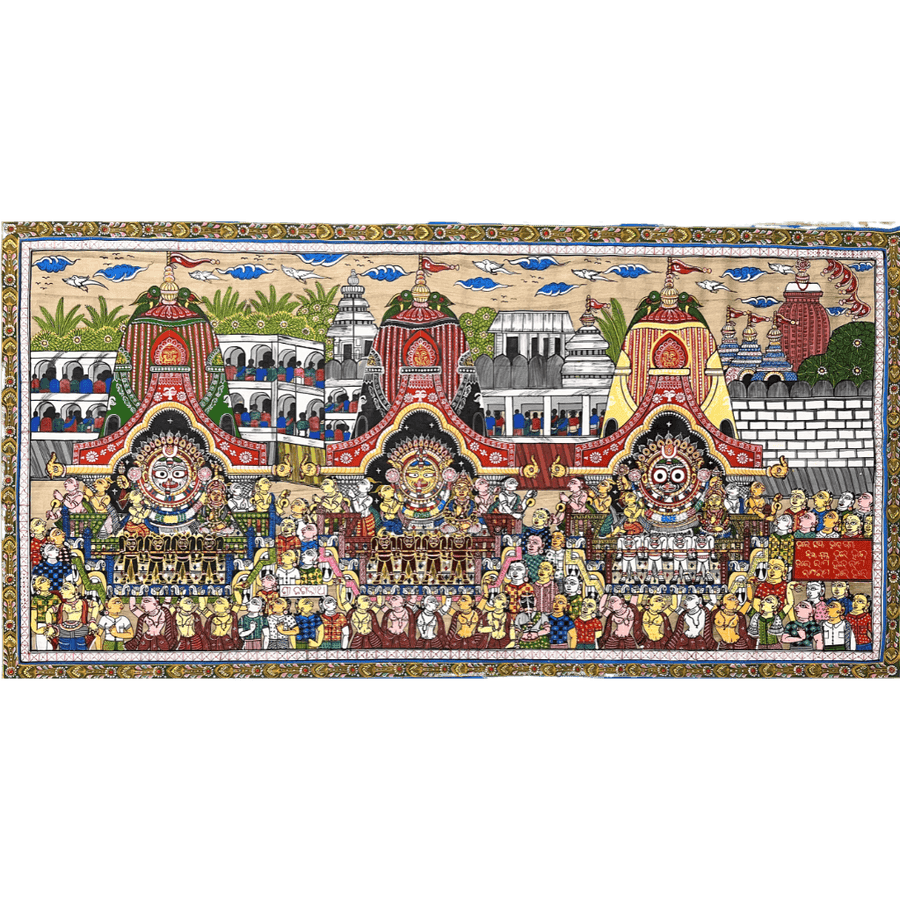 Pattachitra Painting | Shri Jagannath Rath Yatra - UNFRAMED - Taalapatra