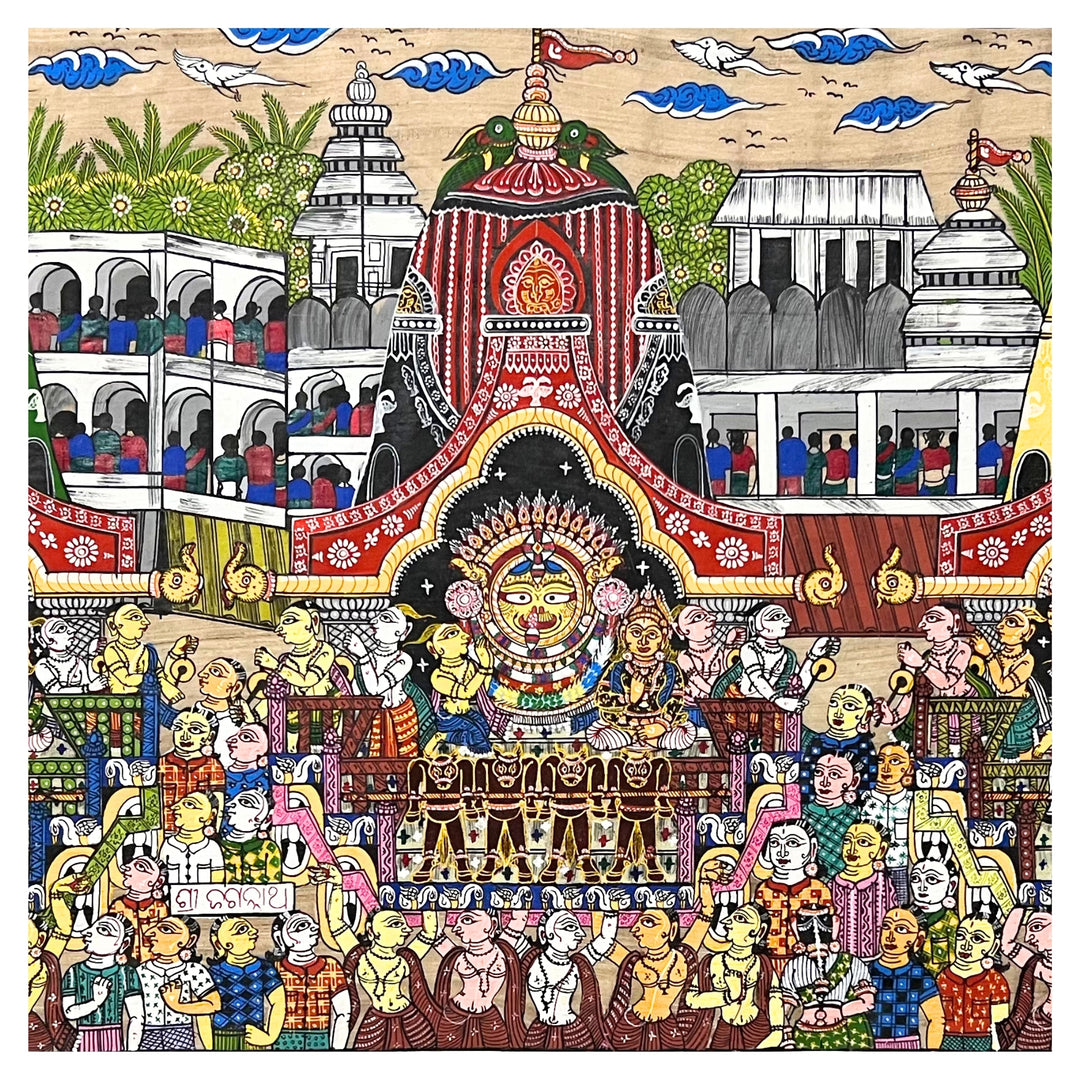 Pattachitra Painting | Shri Jagannath Rath Yatra - UNFRAMED - Taalapatra