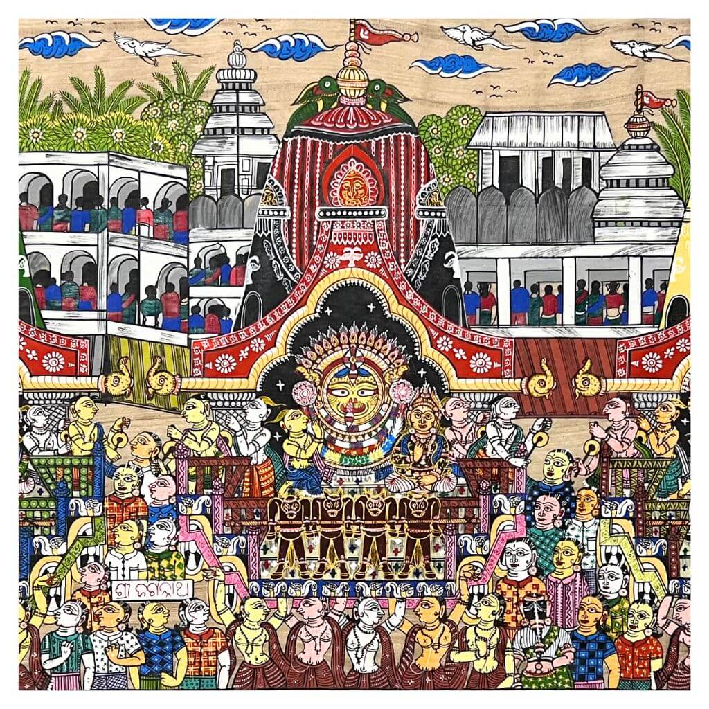 Pattachitra Painting | Shri Jagannath Rath Yatra - UNFRAMED - Taalapatra Vibes