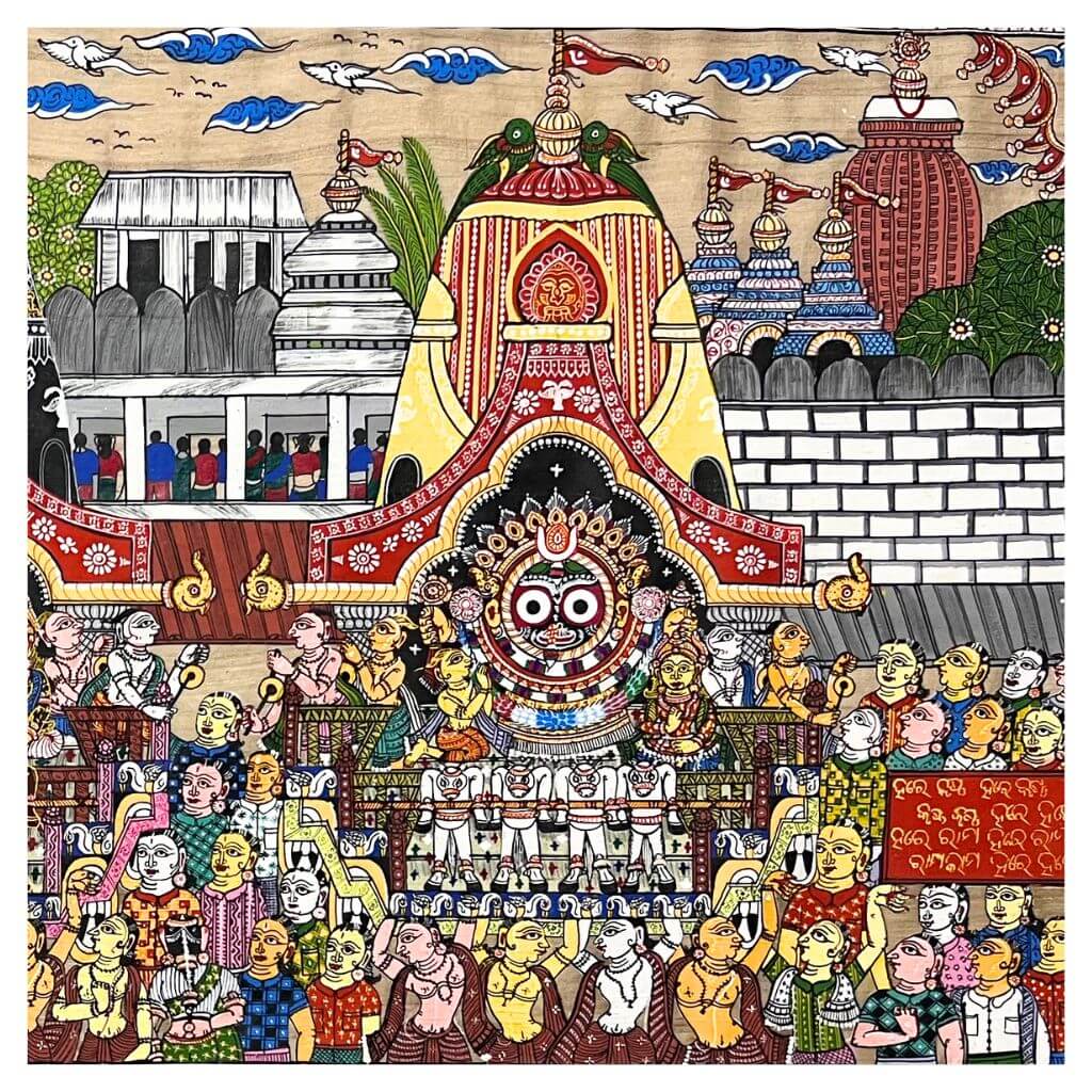 Pattachitra Painting | Shri Jagannath Rath Yatra - UNFRAMED - Lord Jagannath