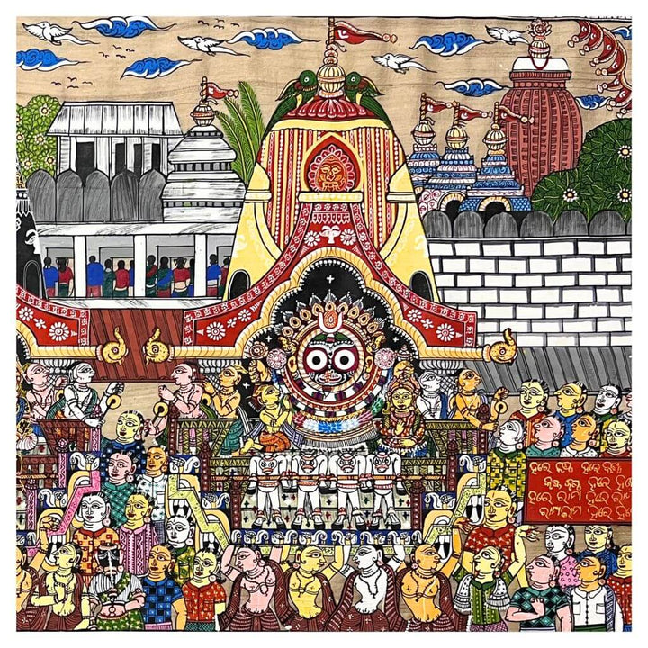 Pattachitra Painting | Shri Jagannath Rath Yatra - UNFRAMED - Lord Jagannath