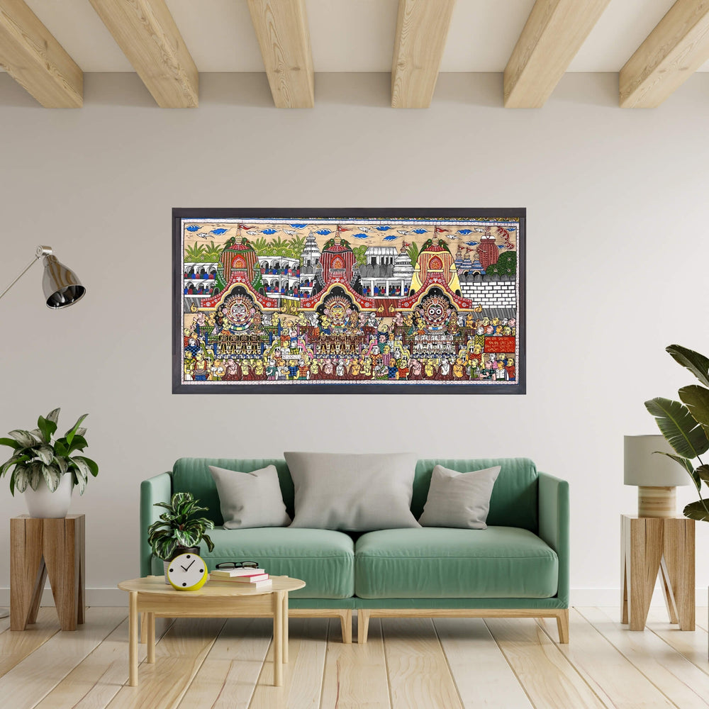 Pattachitra Painting | Shri Jagannath Rath Yatra - UNFRAMED - Taalapatra