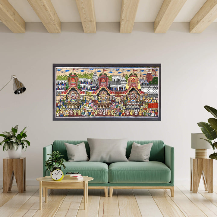 Pattachitra Painting | Shri Jagannath Rath Yatra - UNFRAMED - Taalapatra