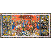 Pattachitra Painting | Sri Krishna Raas Leela & Baal Leela Story - UNFRAMED - Taalapatra Vibes