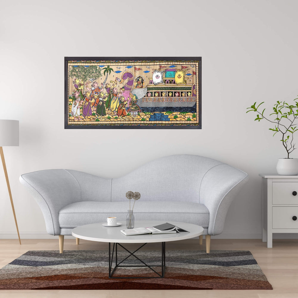 Pattachitra Painting | Boita Bandana - UNFRAMED - Taalapatra
