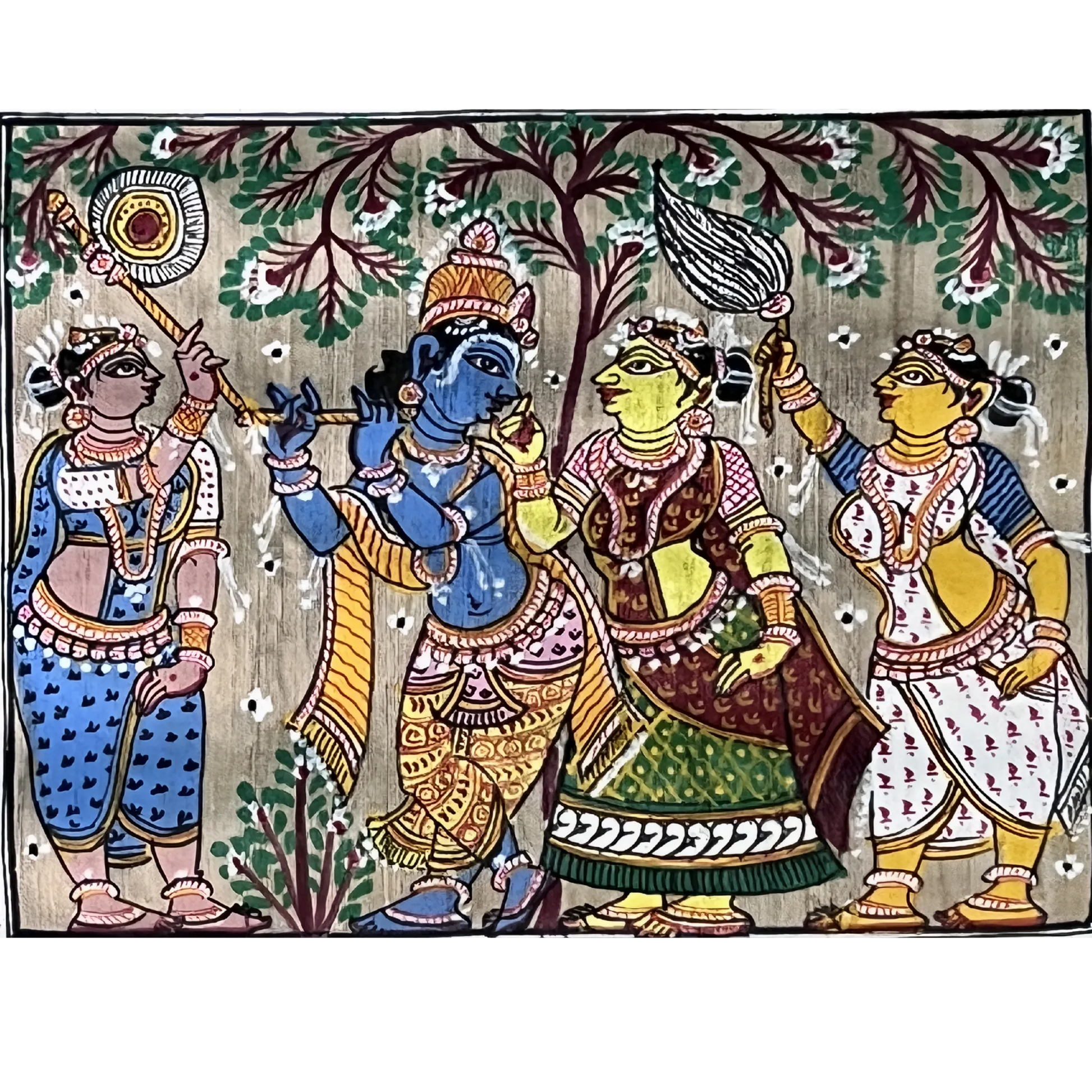Radha Krishna Under a Tree