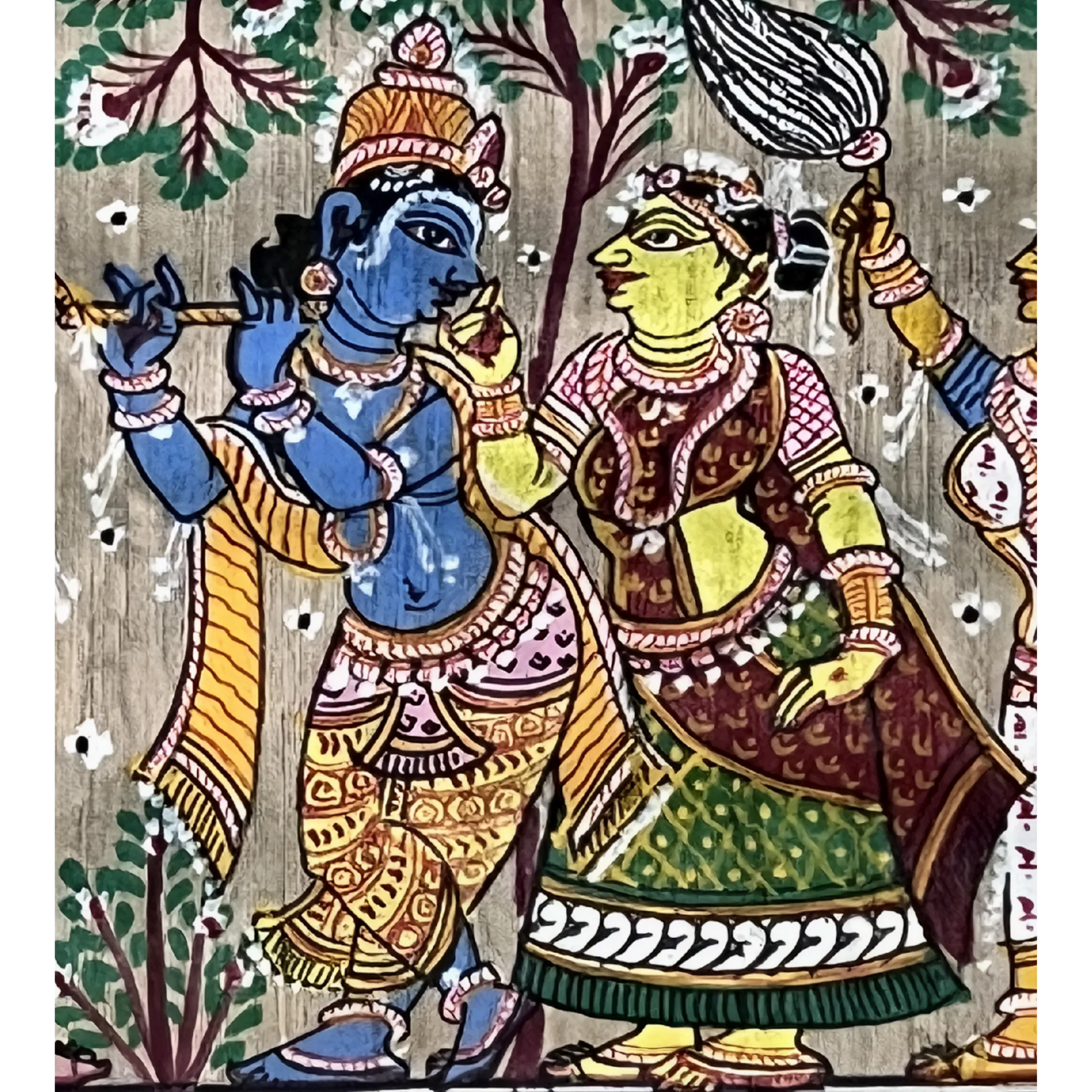 Radha Krishna Under a Tree