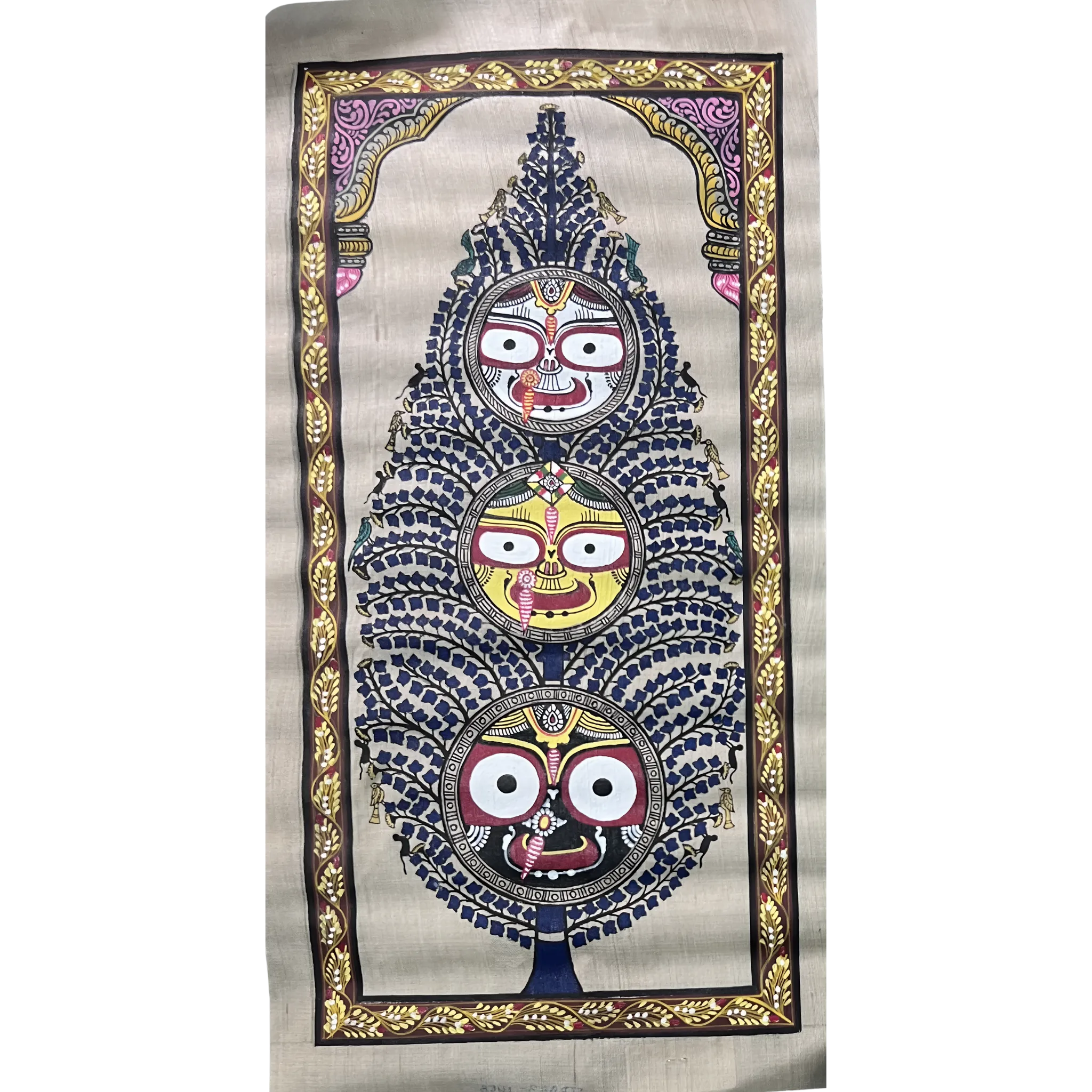 Lord Balabhadra, Subhadra & Jagannath on Life Tree