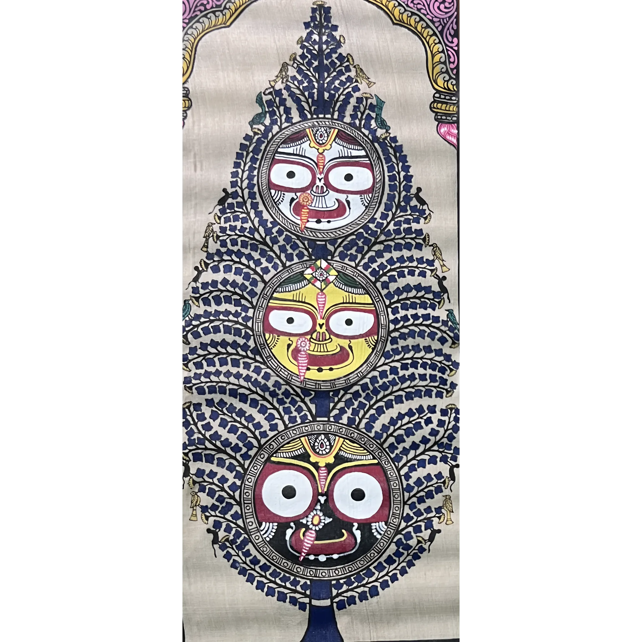 Lord Balabhadra, Subhadra & Jagannath on Life Tree