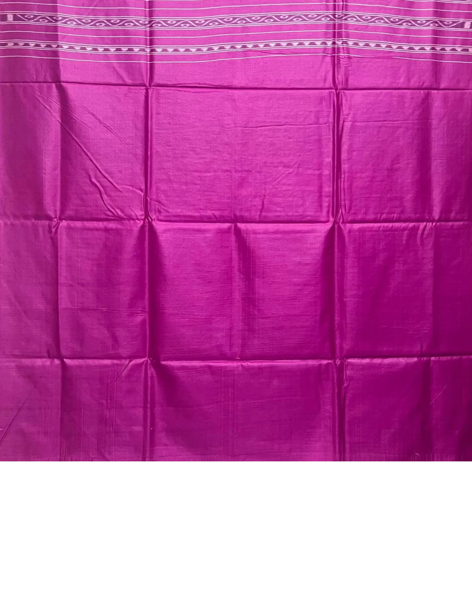 Handwoven Pure Tussar Silk Saree - Peacock Blue Colour