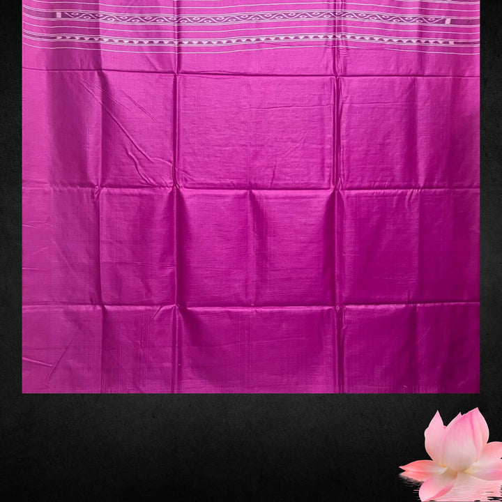 Handwoven Pure Tussar | Silk Saree - Peacock Blue Colour - Taalapatra