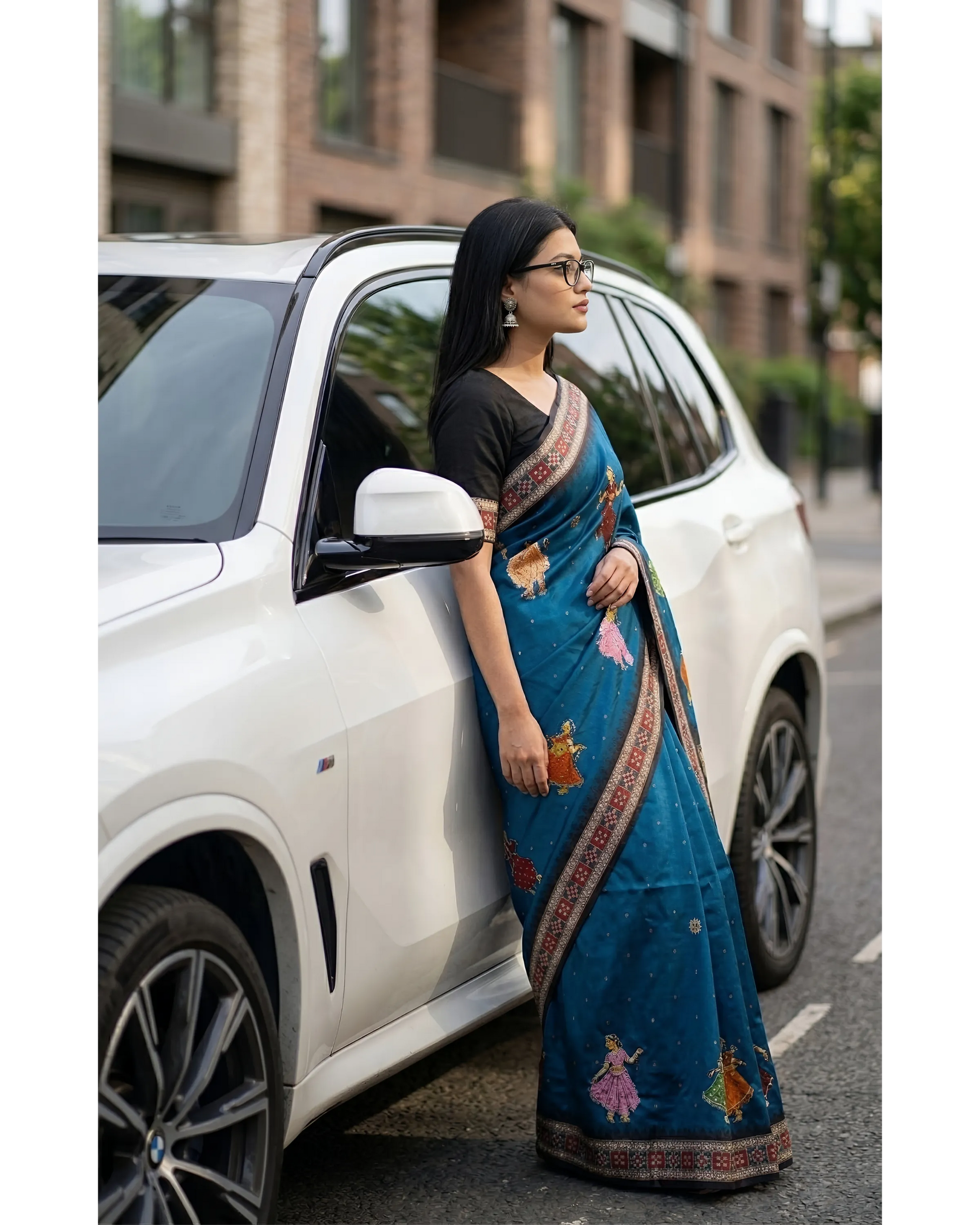 Hand Painted Pattachitra Silk Saree