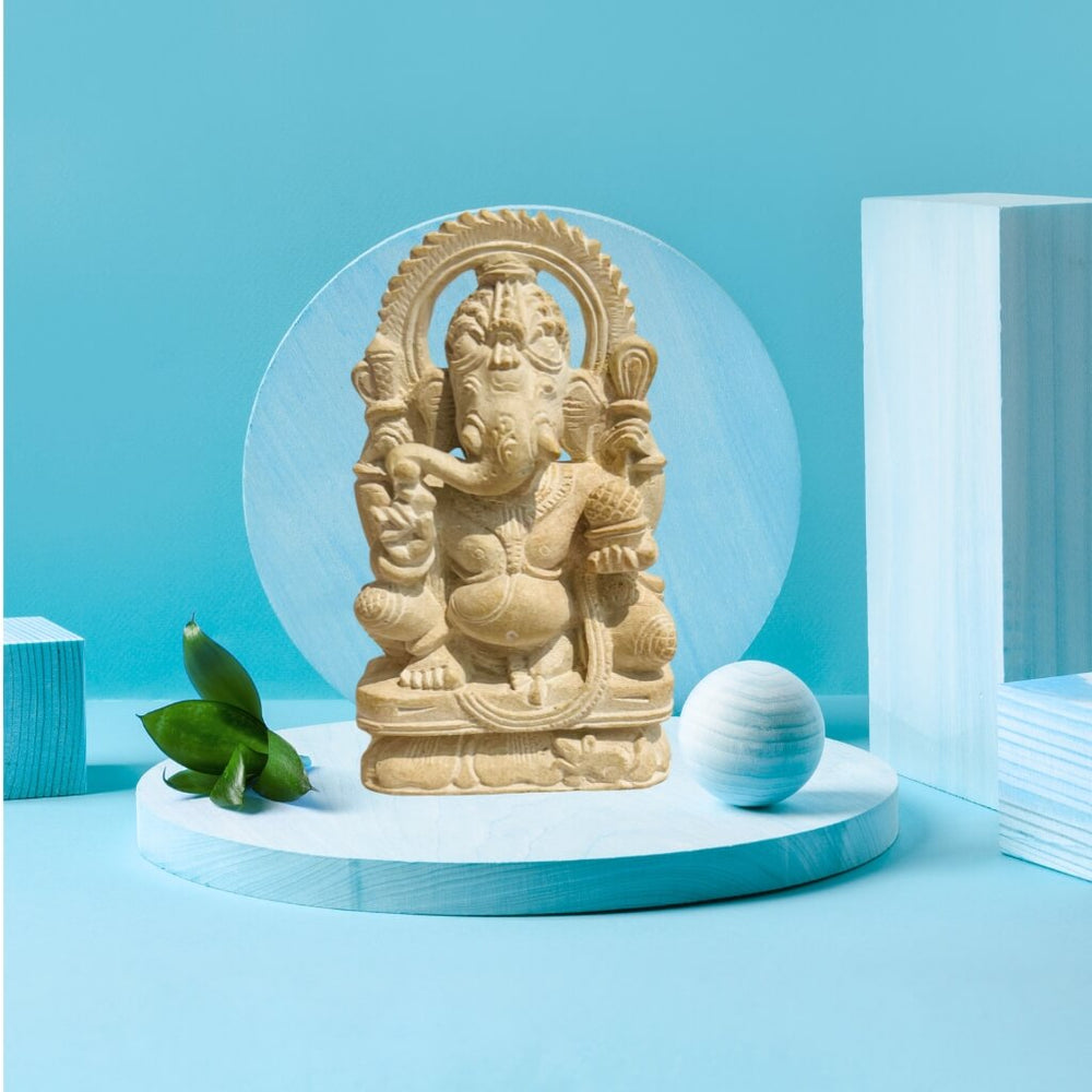 Handcrafted Stone Artefact | Lord Ganesha - Taalapatra